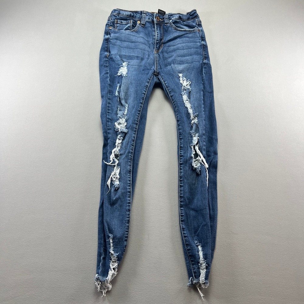 S.O.N.G. Perfect Ankle Jeans Womens 5/27 Blue Denim Cotton High Rise Skinny Leg